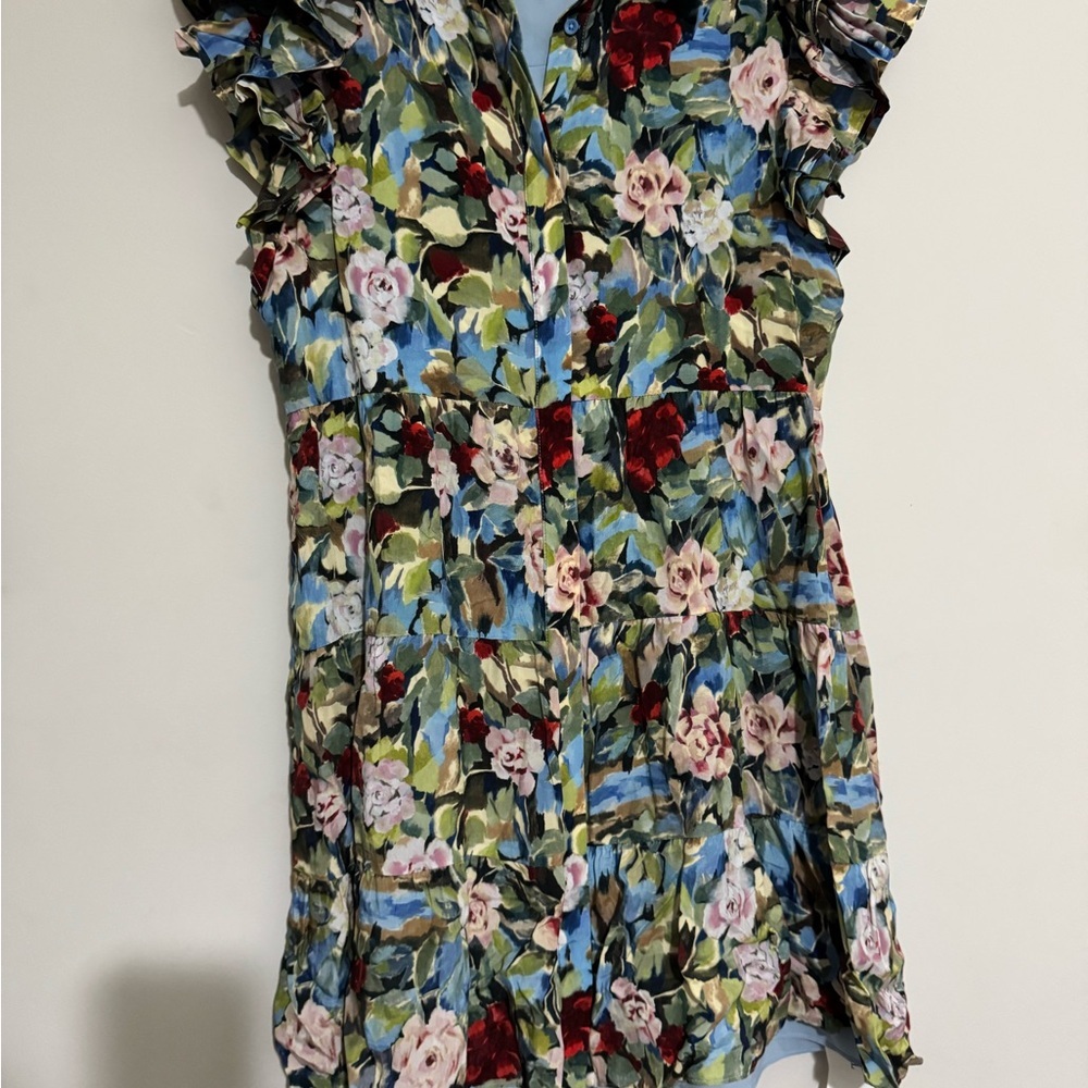 Alice + Olivia Multicolor Floral Mini Dress - Picture 11 of 12
